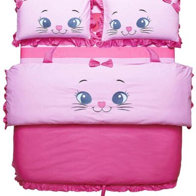 Kids and Baby Kitty Bedding Set