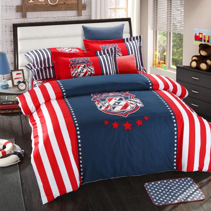 American Flag Bedding Set Queen Size