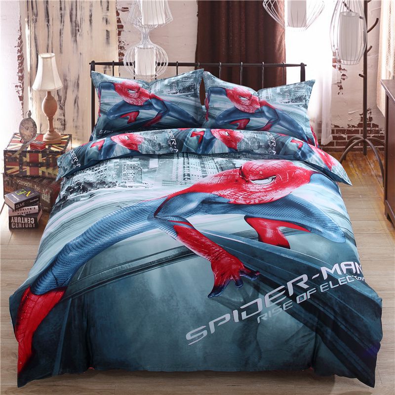 spiderman full size bedding set