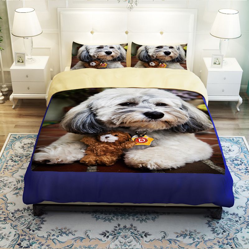 Unique Design 3D Dog Printed Bedding set | EBeddingSets