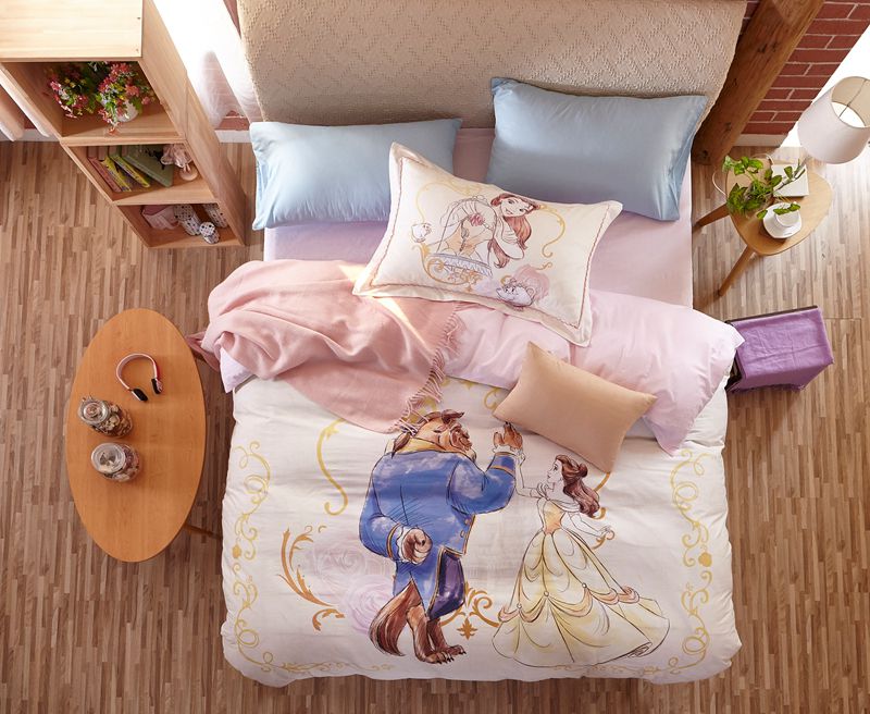 beauty and the beast crib bedding set