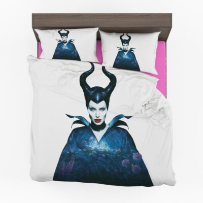 Maleficent Movie Angelina Jolie Horns Fairy Tale Bedding Set (2)