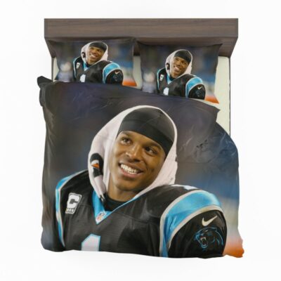 Cam Newton Quarterback Carolina Panthers Nfl Bedding Set