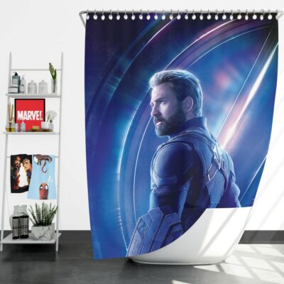 Chris Evans Steve Rogers Captain America Shower Curtain