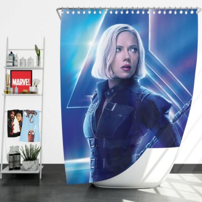 Natasha Romanoff Black Widow Marvel Avenger Shower Curtain