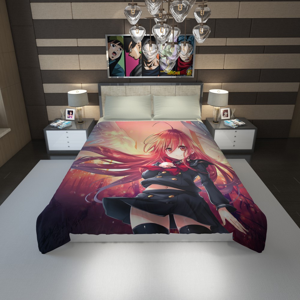 Anime Girl Fire Angel Duvet Cover Ebeddingsets