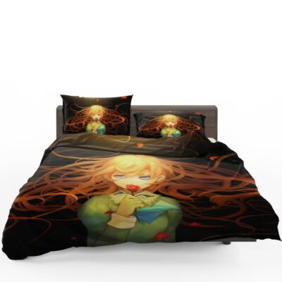 Anime Girl Rose Bedding Set 1