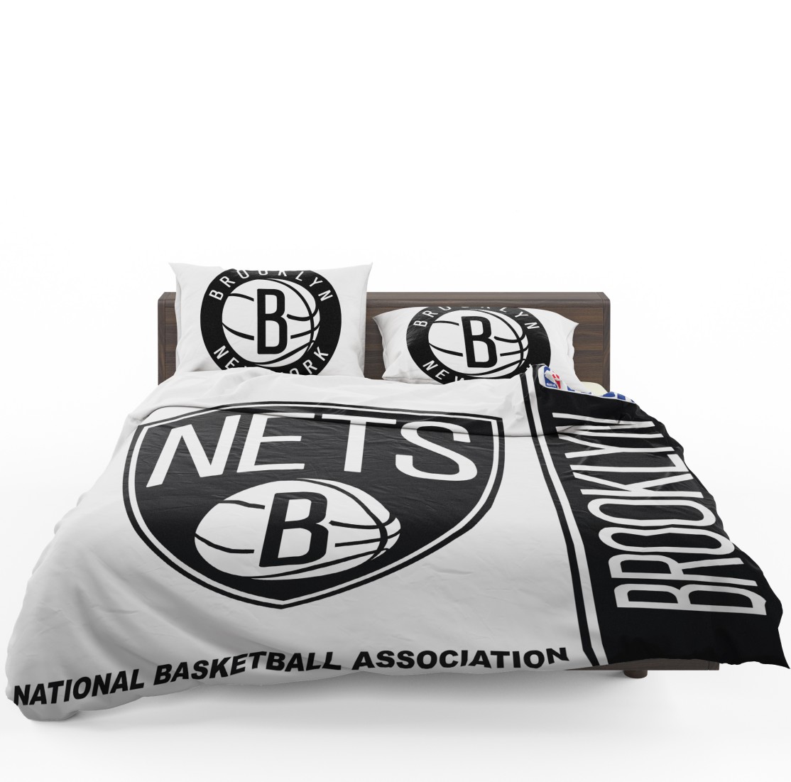 Brooklyn Nets Quilt Blanket 01 – DovePrints