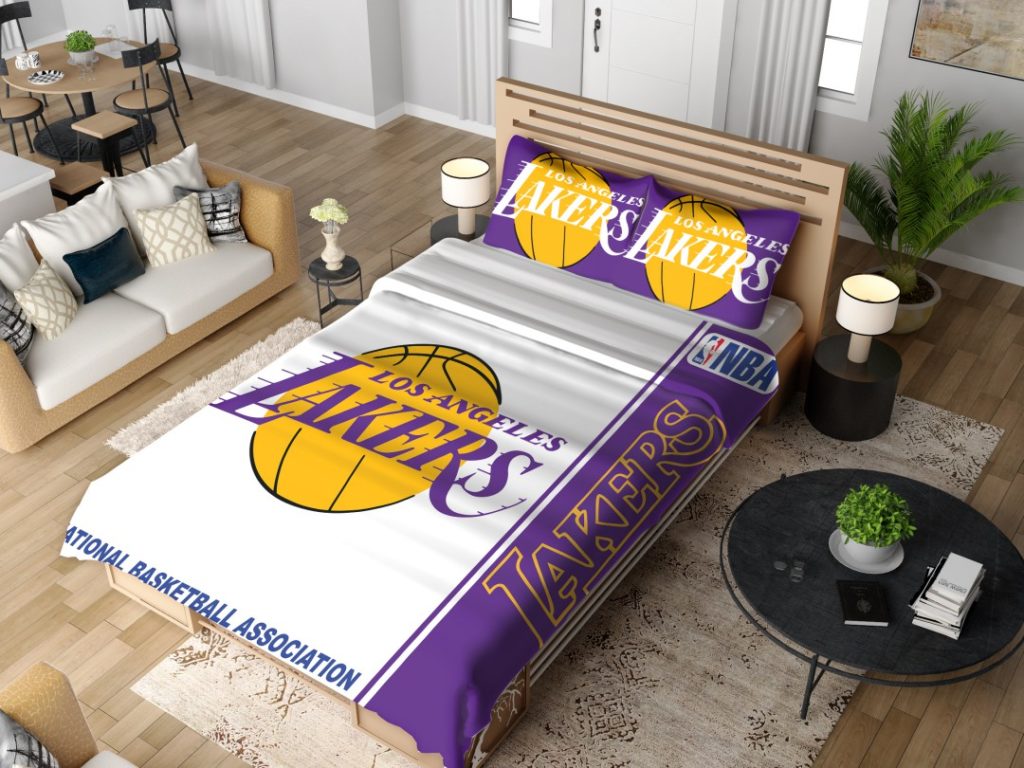 Los Angeles Lakers NBA Basketball Bedding Set - Los Angeles Lakers NBA Basketball BeDDing Set 4 1024x768