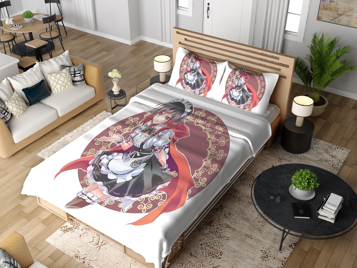 Ruby Rose Anime Girl Rwby Cute Anime Bedding Set