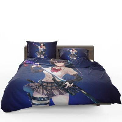 Samurai Sword Katana Anime Girl Bedding Set 1