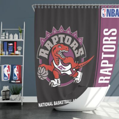 Toronto Raptors NBA Basketball Bathroom Shower Curtain