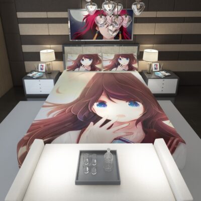 Anime Girl Blue Eyes Comforter 1