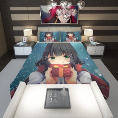 Anime Girl Winter Xmas Gift Comforter 1