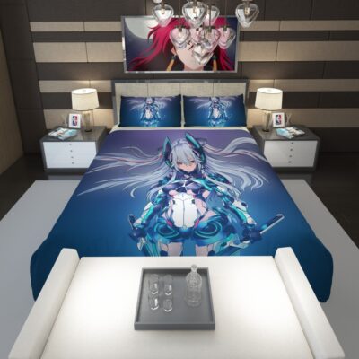 Mecha Girl Cute Anime Comforter 1