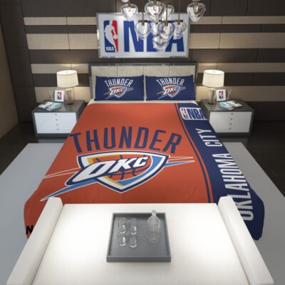 Oklahoma City Thunder NBA Basketball Comforter 1