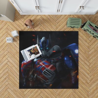 Optimus Prime Artwork Transformers Movie Bedroom Living Room Floor Carpet Rug 1