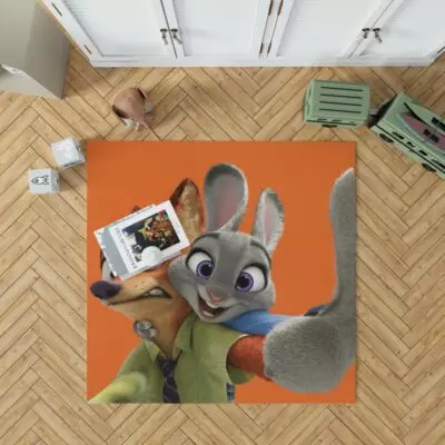 Zootopia Movie Nick Wilde Judy Hopps Bedroom Living Room Floor Carpet Rug 1