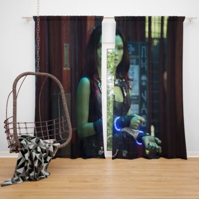 Guardians of the Galaxy Movie Gamora Zoe Saldana Window Curtain