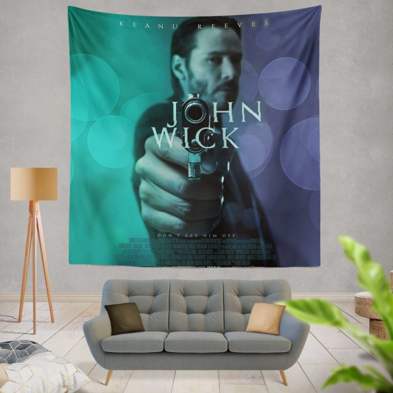 John Wick 2014 Movie Keanu Reeves Shower Curtain