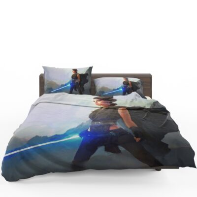 Star Wars Movie Artistic Daisy Ridley Jedi Lightsaber Rey Bedding Set 1