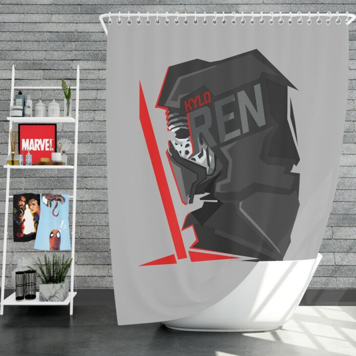 Star Wars Movie Kylo Ren Shower Curtain