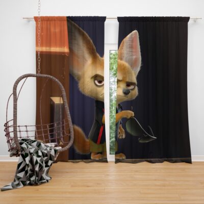 Zootopia Movie Finnick Window Curtain