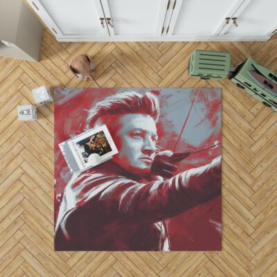 Avengers Endgame Movie Hawkeye Jeremy Renner MCU Bedroom Living Room Floor Carpet Rug 1