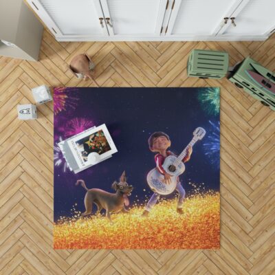 Coco Movie Dante Fireworks Miguel Rivera Bedroom Living Room Floor Carpet Rug 1