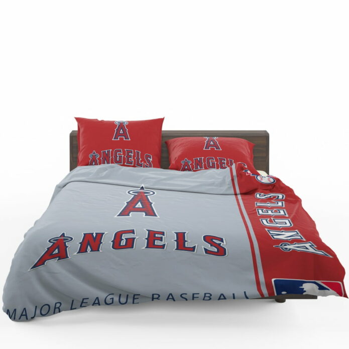 Los Angeles Angels Mlb Baseball American League Bedding Set 1