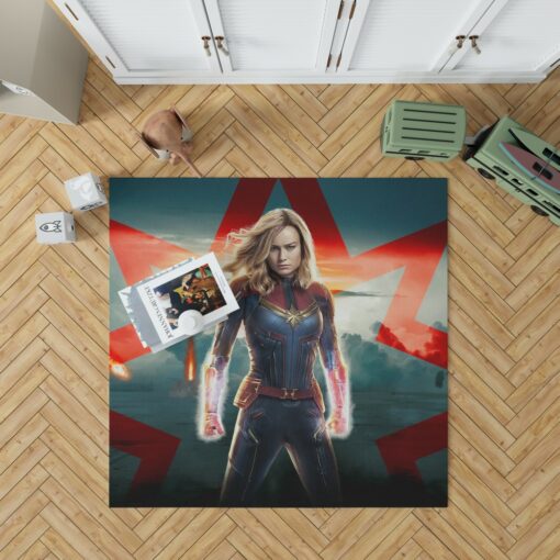 Marvel MCU Captain Marvel Movie Brie Larson Shower Curtain | EBeddingSets