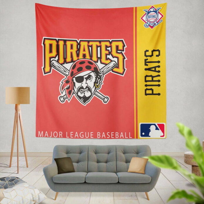 Pittsburgh Pirates Mlb Baseball National League Wall Hanging Tapestry