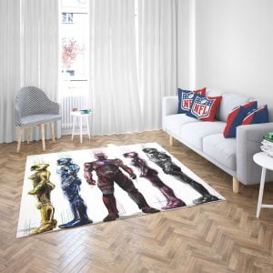 Power Rangers 5 Movie Bath Bedroom Living Room Floor Carpet Rug