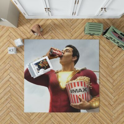 Shazam! Movie DC Comics Zachary Levi Bedroom Living Room Floor Carpet Rug 1