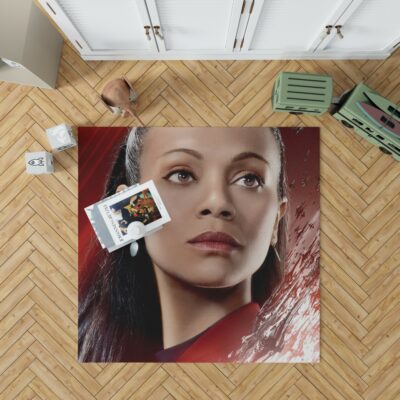 Star Trek Beyond Movie Nyota Uhura Star Trek Beyond Zoe Saldana Bedroom Living Room Floor Carpet Rug 1