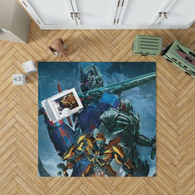 Transformers The Last Knight Movie Bumblebee Megatron Optimus Prime Bedroom Living Room Floor Carpet Rug 1