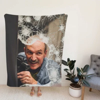 Copshop Movie Toby Huss Fleece Blanket