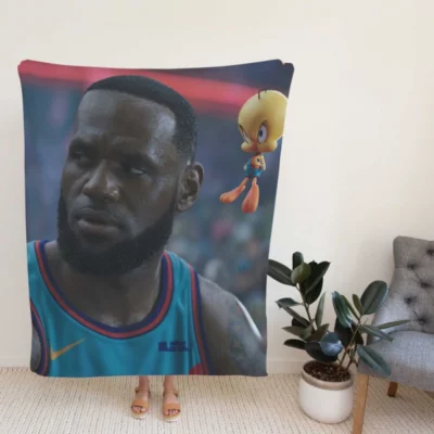 LeBron James Space Jam 2 Movie Fleece Blanket