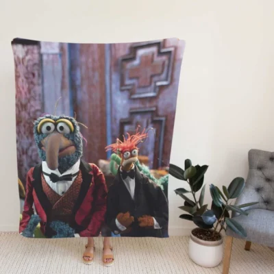 Muppets Haunted Mansion Movie Gonzo Frackles Fleece Blanket