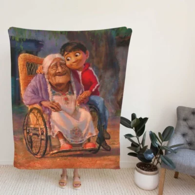 Pixars Coco Movie Mama Coco Fleece Blanket