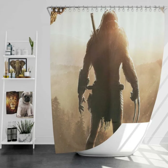 Prey Action Sci-Fi Movie Bath Shower Curtain