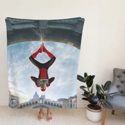 Spider-Man Far From Home Film Super Hero Teen Fleece Blanket