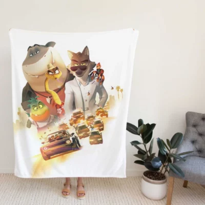 The Bad Guys Movie Fleece Blanket