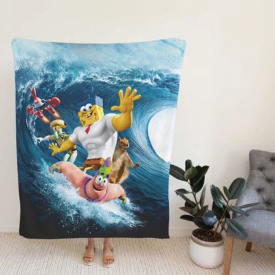 The SpongeBob Movie Sponge Out of Water Movie Patrick Star Fleece Blanket