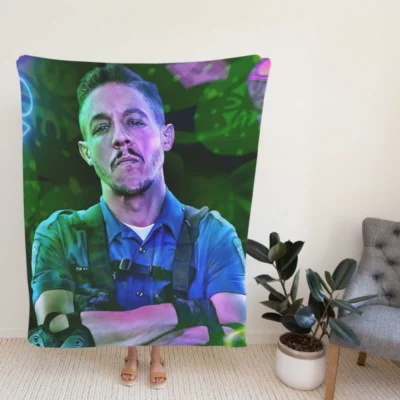 Theo Rossi as Burt Cummings in Army of the Dead Movie Fleece Blanket