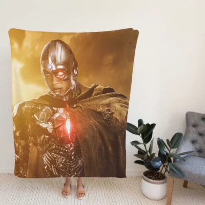 Zack Snyders Justice League Movie Cyborg Fleece Blanket