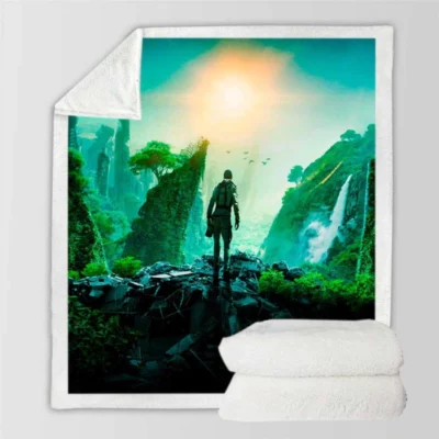 2067 Sci-fi Thriller Movie Sherpa Fleece Blanket