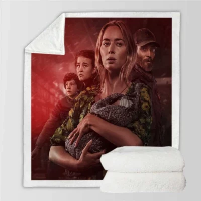 A Quiet Place Part II Film Sherpa Fleece Blanket