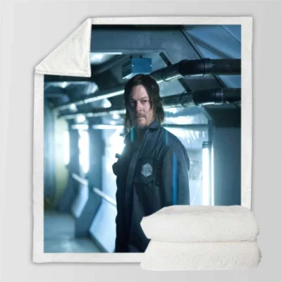 Air Movie Norman Reedus Sherpa Fleece Blanket