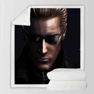 Albert Wesker in Resident Evil Movie Sherpa Fleece Blanket